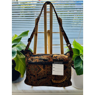 Dames Schouder tas jati kuning Dames Schouder tas jati kuning